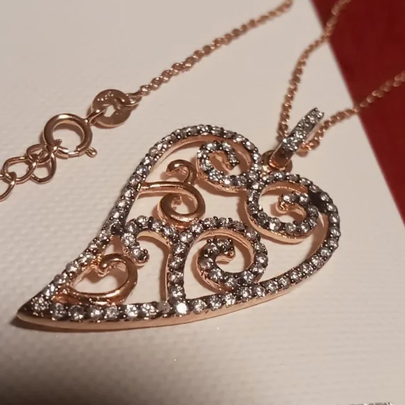 925 sterling silver in rose gold with - Picture 4 of 6